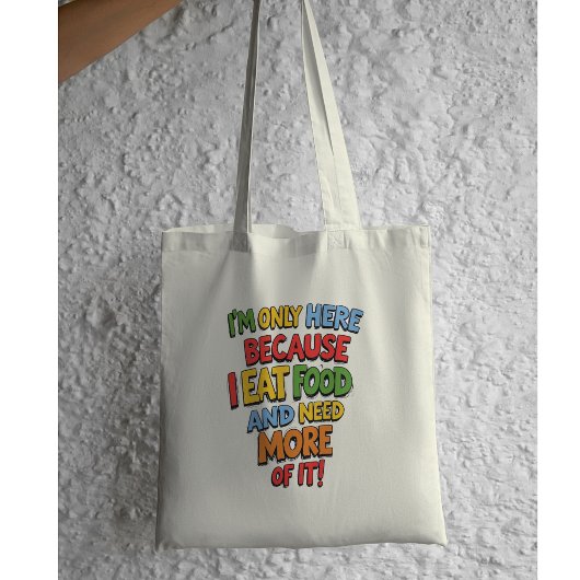 Grappig Foodie Gift, Supermarkt winkelen, humor Tote Bag