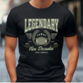 Grappig Football 50 jarige 5 decennia Zero Fumbles T-shirt