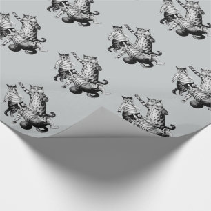 grappig football dat katten speelt cadeaupapier