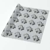 grappig football dat katten speelt cadeaupapier (Uitgerold)