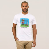 Grappig football Doelman voetbal cartoon gf T-shirt (Voorkant volledig)