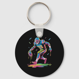 Grappig Football Drip Boy Kind Jeugd Tie Dye Dripn Sleutelhanger