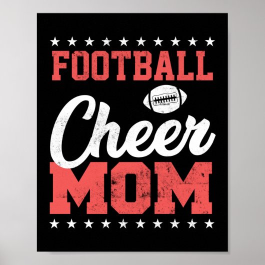 Grappig Football en vrolijk mam Poster (Voorkant)