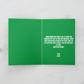 Grappig Football Green Son 30e verjaardag Kaart (Binnen)