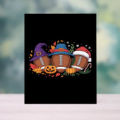 Grappig Football Halloween Thanksgiving Xmas Spook Acryl Bord (Neutraal)