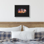 Grappig Football Halloween Thanksgiving Xmas Spook Canvas Afdruk (Insitu (Slaapkamer))