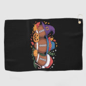 Grappig Football Halloween Thanksgiving Xmas Spook Golfhanddoek (Horizontaal)