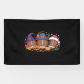 Grappig Football Halloween Thanksgiving Xmas Spook Spandoek (Horizontaal)