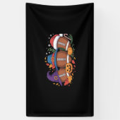 Grappig Football Halloween Thanksgiving Xmas Spook Spandoek (Verticaal)