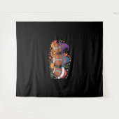 Grappig Football Halloween Thanksgiving Xmas Spook Wandkleed (Voorkant (horizontaal))