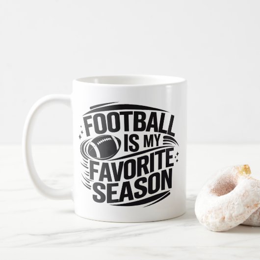 Grappig Football is mijn favoriete seizoenscoach Koffiemok (Met donut)