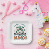 Grappig Football ontwerp Papieren Bordje (Feest)