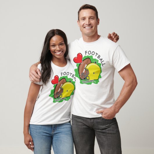 Grappig Football ontwerp T-shirt (Unisex)