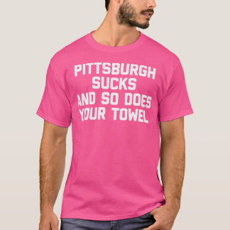 Grappig Football Pittsburgh zuigt zo doet uw handd T-shirt