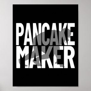 Grappig Football speler Meme Lineman Pannenkoekenm Poster