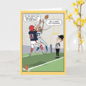 Grappig Football Verjaardag Kaart (Gele Bloem)