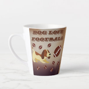Grappig Football Voetbal Bruin Hondensporthond Mam Latte Mok