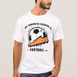 Grappig Football / Voetbal Design T-shirt