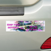 Grappig Forest Go Ape Houd afstand Bumpersticker (Op auto)