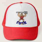 Grappig Forklift Strongman Design Trucker Pet (Voorkant)