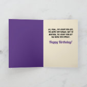 Grappig  foto- Een blanco gegroefde tekenen Kaart (Binnen)