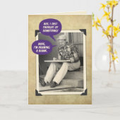 Grappig  foto- Een blanco gegroefde tekenen Kaart (Gele Bloem)