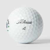 Grappig foto Monogram genaamd zwart en groen Golfballen (Logo)