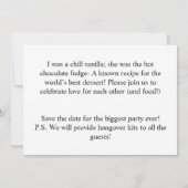 Grappig Foto Toevoegen Aangepaste Bruid & Bruidego Kaart (Achterkant)