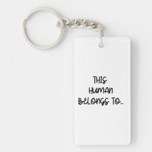 Grappig foto van Cat... deze mens behoort tot Sleutelhanger