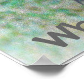 Grappig foto van een lama op een poster (Hoek)