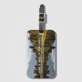 Grappig Fotocadeau met Reisofferte Bagagelabel