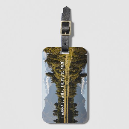 Grappig Fotocadeau met Reisofferte Bagagelabel (Voorkant (verticaal))