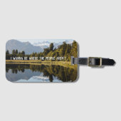 Grappig Fotocadeau met Reisofferte Bagagelabel (Voorkant (horizontaal))