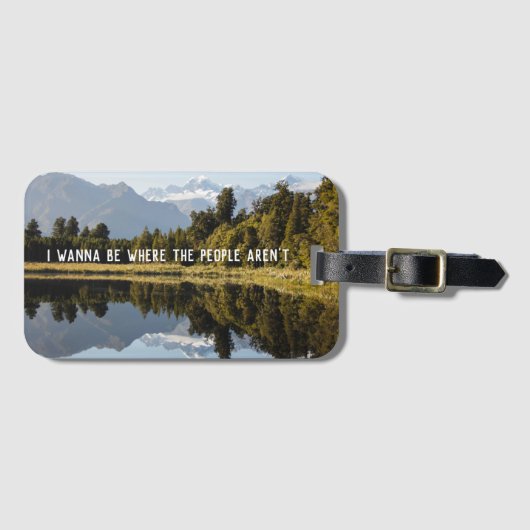 Grappig Fotocadeau met Reisofferte Bagagelabel (Voorkant (horizontaal))