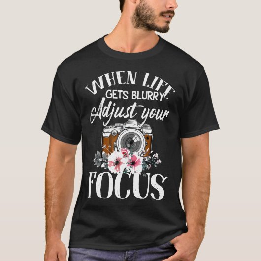 Grappig Fotograaf Gift Shirt Camera Fotografie (Voorkant)