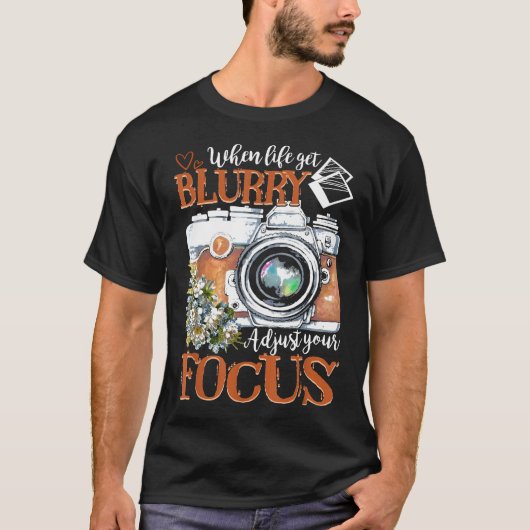 Grappig Fotograaf Gift T-shirt Camera Fotografie (Voorkant)