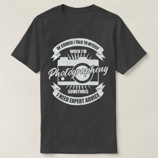 Grappig fotografie camera fotograaf Gift T-shirt (Design voorkant)