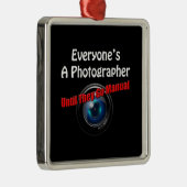 Grappig fotografie - Fotograaf Go Manual Quote Metalen Ornament (Rechts)