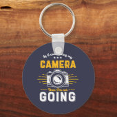 Grappig fotografie, geen camera zonder fotograaf sleutelhanger (Voorkant)