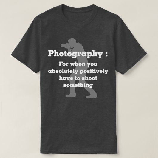 Grappig fotografie voor foto's t-shirt (Design voorkant)