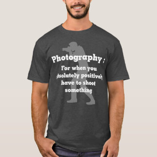 Grappig fotografie voor foto's t-shirt
