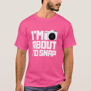 Grappig fotografie voor vrouwen Fotografe Camer T-shirt