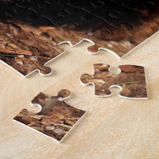 Grappig Fox die het aantikt is Tongue Legpuzzel (Zijkant)