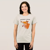 Grappig Fox T-shirt Maandag opnieuw - Aangepaste t (Voorkant volledig)