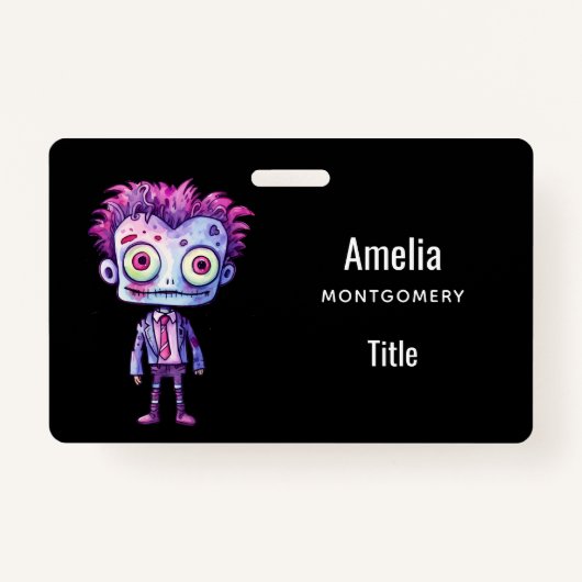 Grappig Frankenstein Monster Halloween Fun Badge (Voorkant)