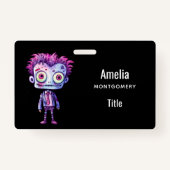 Grappig Frankenstein Monster Halloween Fun Badge (Achterkant)