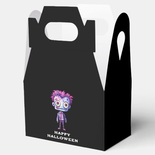 Grappig Frankenstein Monster Halloween Fun Bedankdoosjes (Geopend)