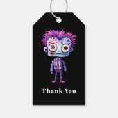 Grappig Frankenstein Monster Halloween Fun Bedankt Cadeaulabel (Achterkant)