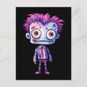 Grappig Frankenstein Monster Halloween Fun Briefkaart (Voorkant)