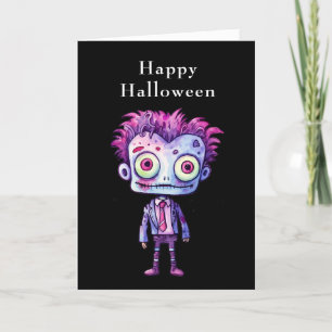 Grappig Frankenstein Monster Halloween Fun Feestdagen Kaart